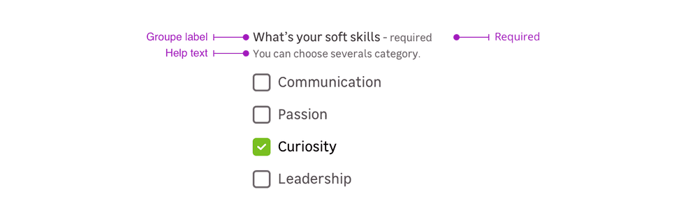 Form Checkbox – Mozaic Design System
